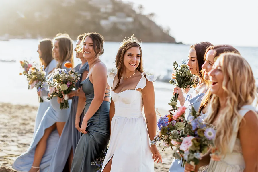 Beach wedding at Don Pedro's Palapa in Sayulita, Nayarit, Mexico