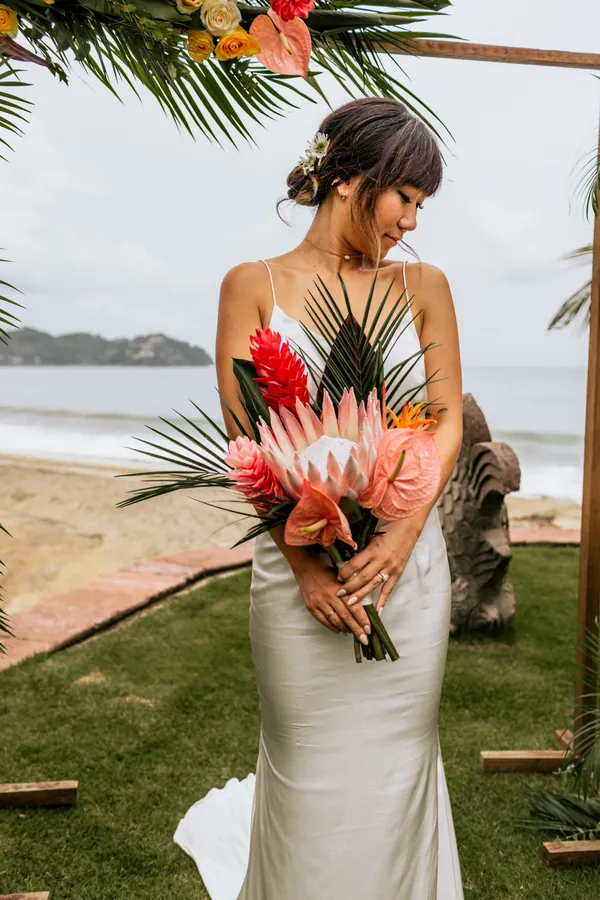 Luxurious Wedding dress Galia Lahav Sayulita Mexico