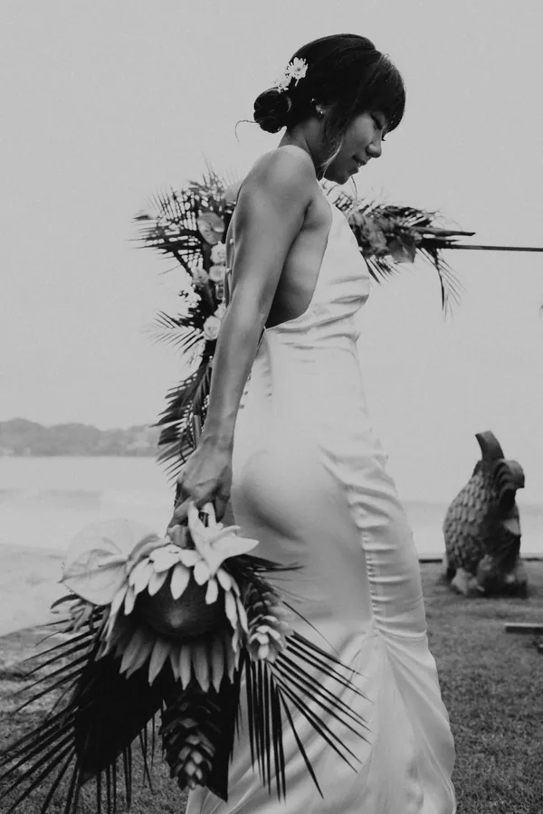 Luxurious Wedding dress Galia Lahav Sayulita Mexico