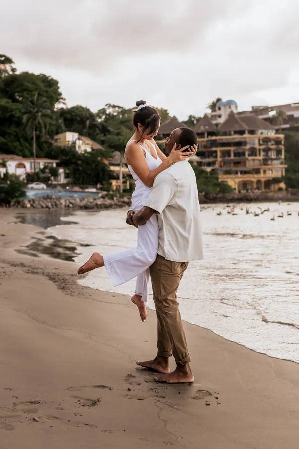 Couples photoshoot on the beach in Puerto Vallarta, Mexico