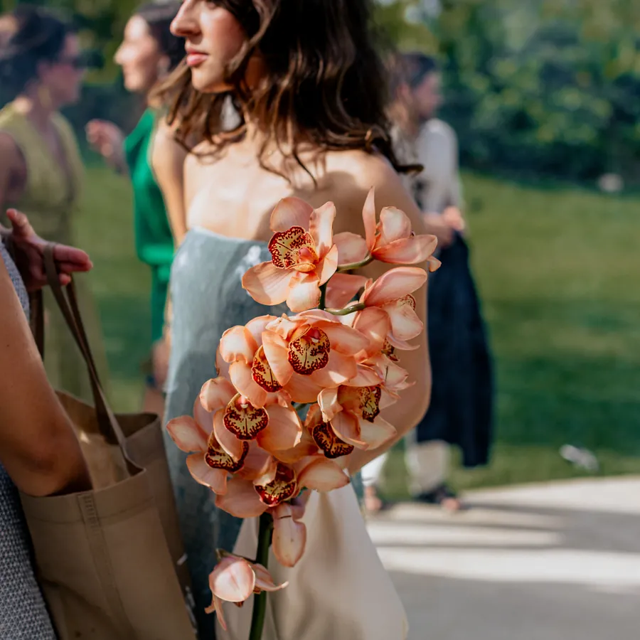 Tropical floral arrangements at a wedding at Papelillo in Punta Mita