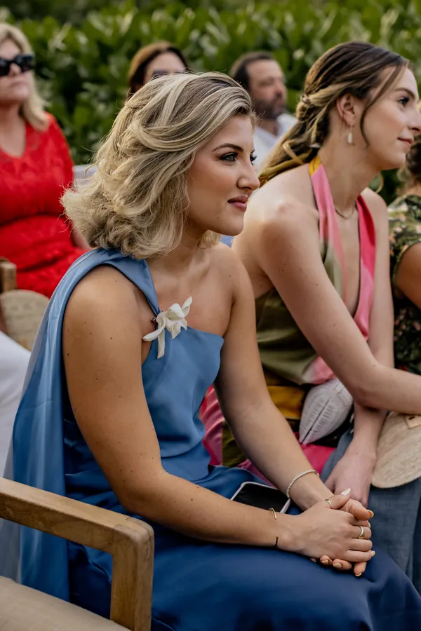 Wedding guests celebrating at Papelillo in Punta Mita, Mexico