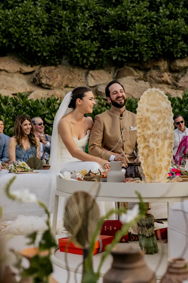 Wedding ceremony setup at Papelillo in Punta Mita, Mexico